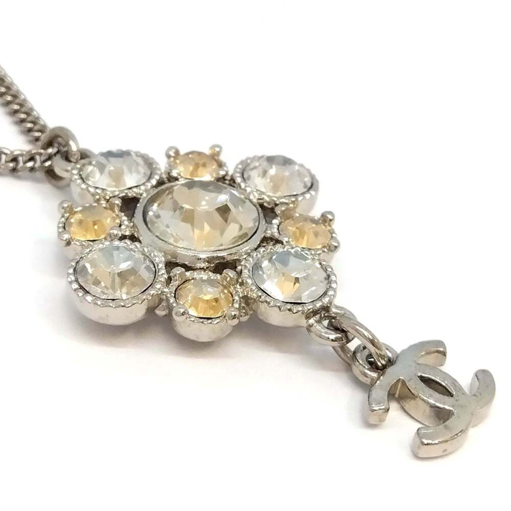 CHANEL Silver Logo Necklace - Picture 5 of 8